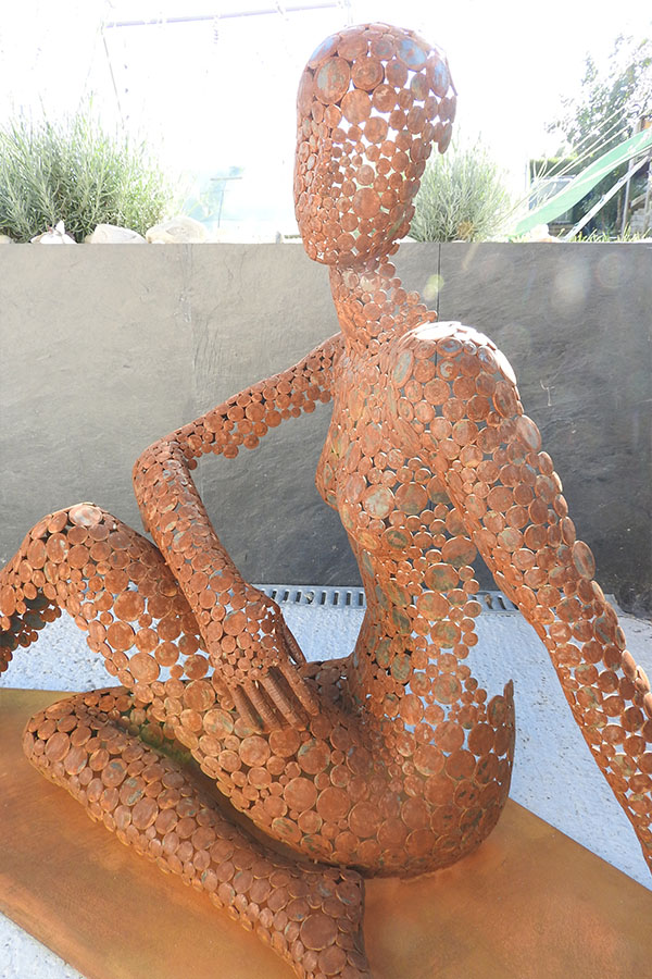 Buste femme exterieur  Sassi Effet rouille Acier Corten - William David