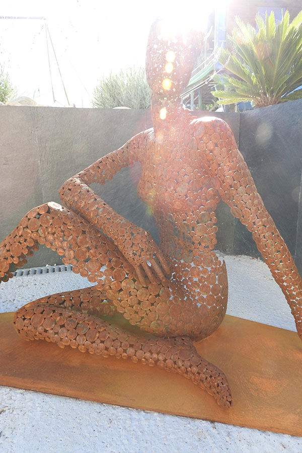 Buste femme exterieur  Sassi Effet rouille Acier Corten - William David