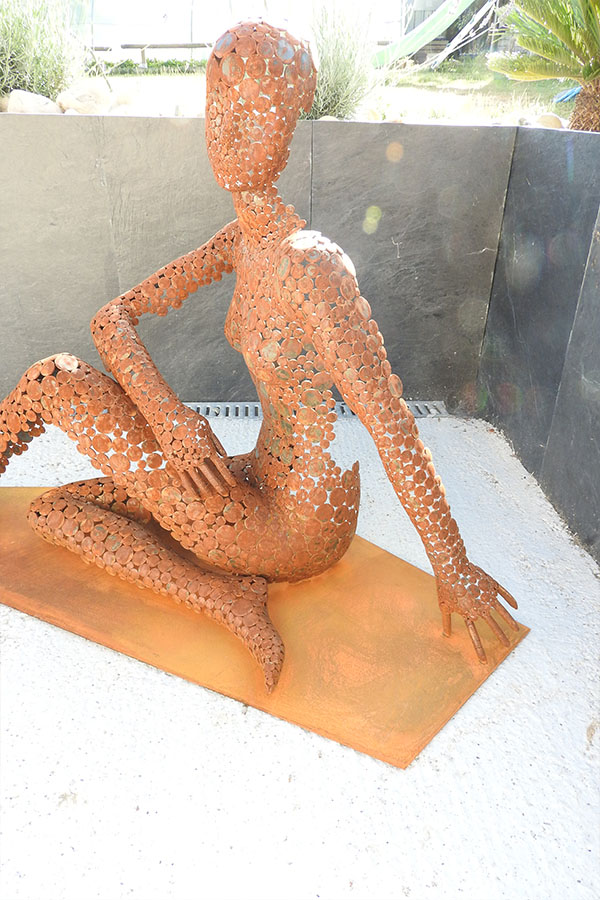 Buste femme exterieur  Sassi Effet rouille Acier Corten - William David