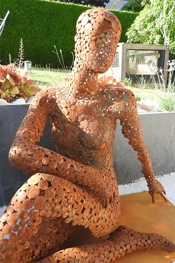 Buste femme exterieur  Sassi Effet rouille Acier Corten - William David