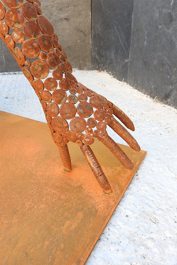 Buste femme exterieur  Sassi Effet rouille Acier Corten - William David