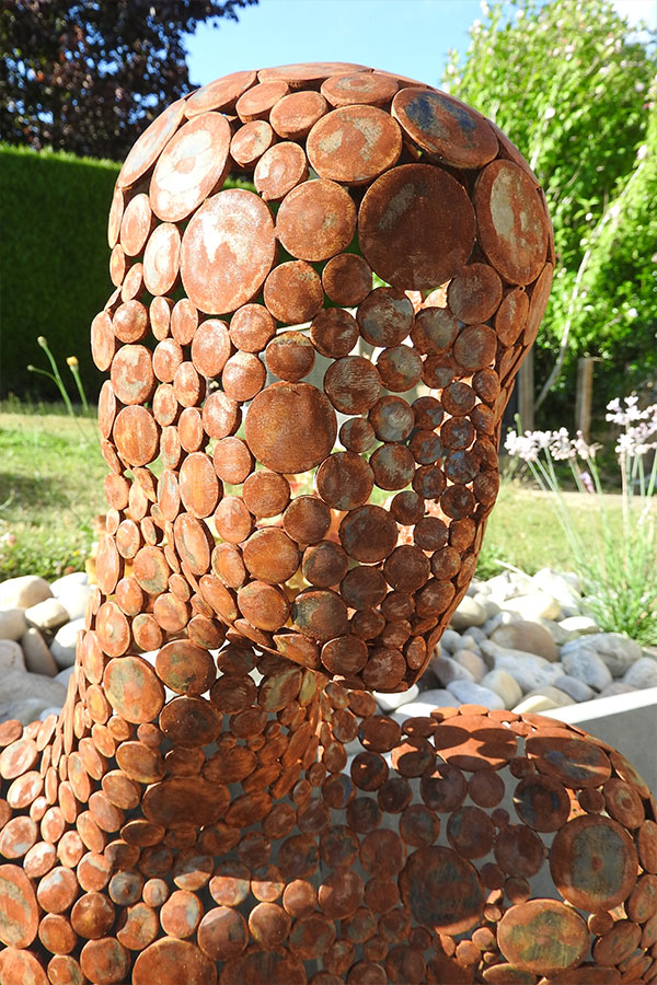 Buste femme exterieur  Sassi Effet rouille Acier Corten - William David