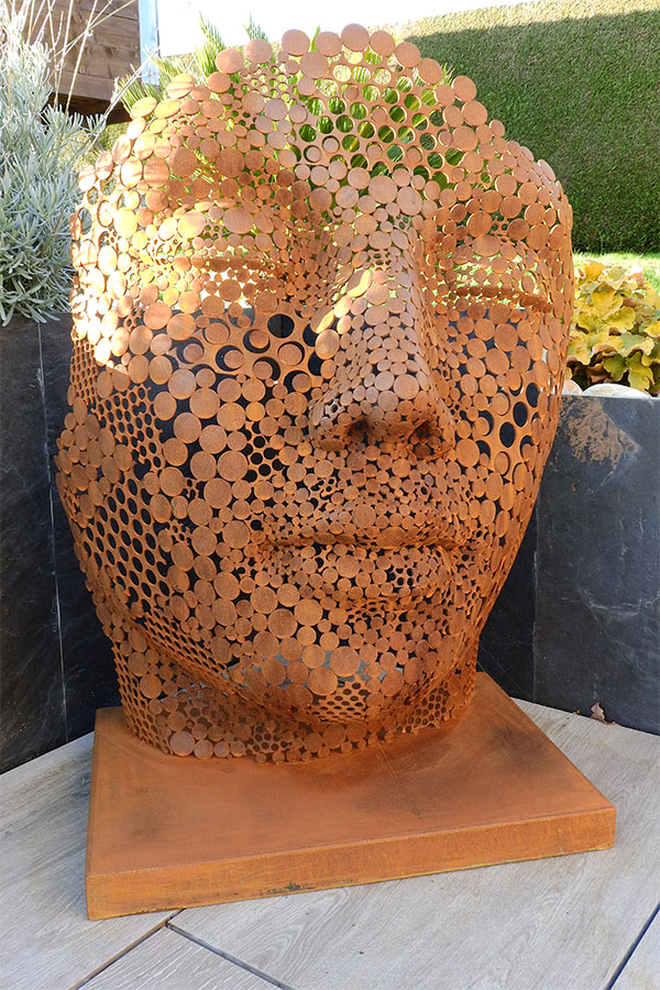 Visage acier Corten  Elsa  Effet rouille  Acier Corten