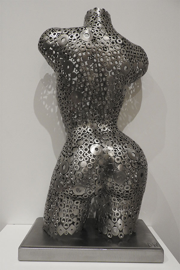  Buste femme de dos  interieur Jeanne  Naturel  Acier inox 