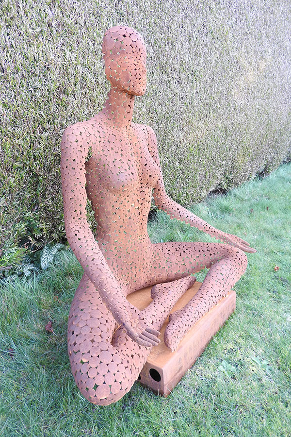 Buste femme exterieur ou interieur avec vernis pro Zenith Effet rouille  Acier corten - William David