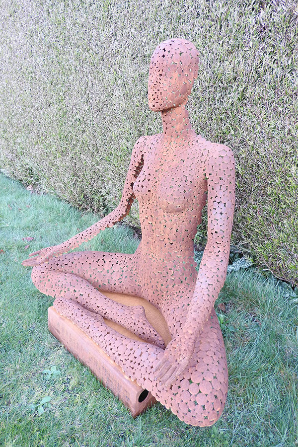 Buste femme exterieur ou interieur avec vernis pro Zenith Effet rouille  Acier corten - William David