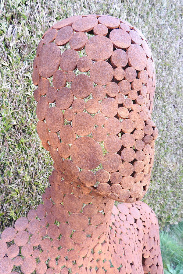 Buste femme exterieur ou interieur avec vernis pro Zenith Effet rouille  Acier corten - William David