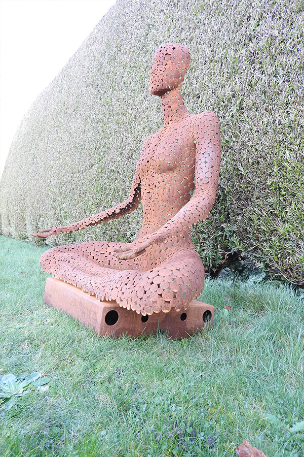 Buste femme exterieur ou interieur avec vernis pro Zenith Effet rouille  Acier corten - William David