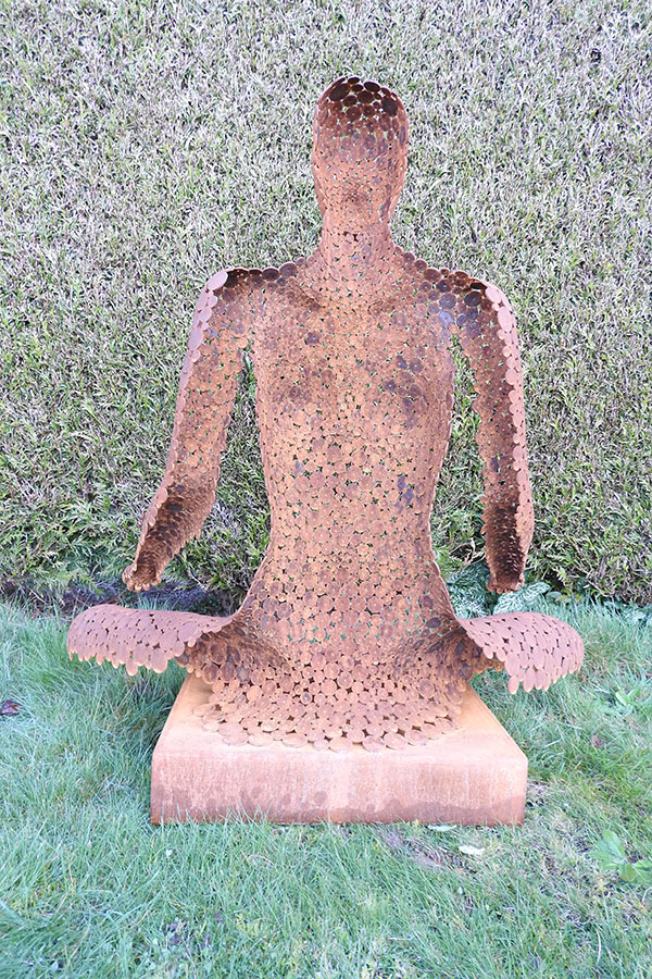 Buste femme exterieur ou interieur avec vernis pro Zenith Effet rouille  Acier corten - William David