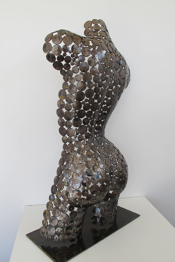 Buste femme Olivia  Acier corten Vernis brillant   Acier corten - William David
