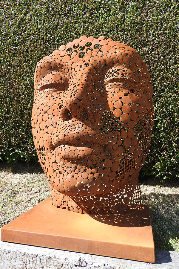 Visage acier corten exterieur Shana Vernis brillant  Acier corten - William David