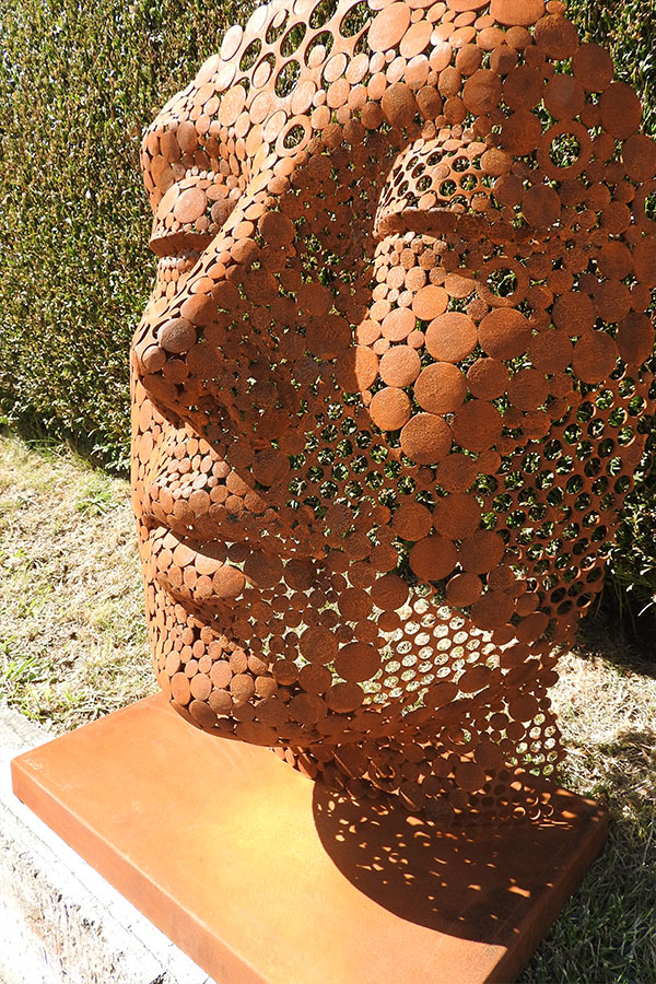 Visage acier corten exterieur Shana Vernis brillant  Acier corten - William David