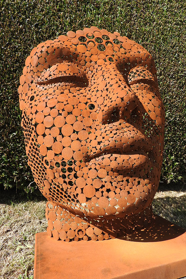 Visage acier corten exterieur Shana Vernis brillant  Acier corten - William David