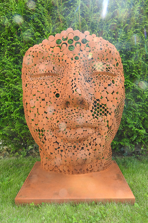 Visage acier corten exterieur Shana Vernis brillant  Acier corten - William David