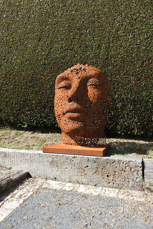 Visage acier corten exterieur Shana Vernis brillant  Acier corten - William David