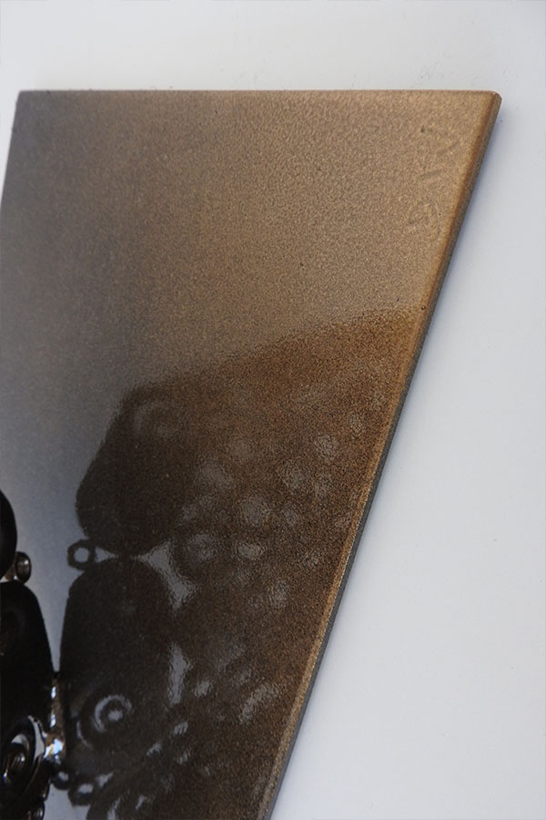  Buste femme interieur Iana  Noir et Or vernis brillant Acier inox - William David