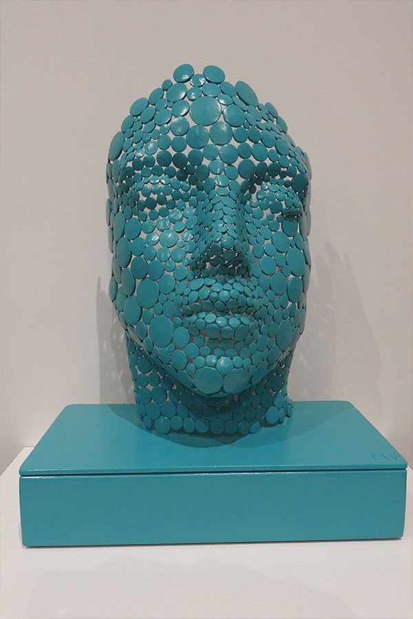  Visage  Valentine  Bleu tiffany Acier inox