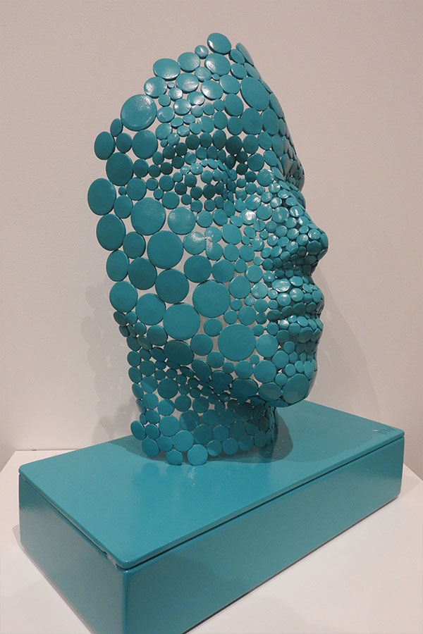  Visage  Valentine  Bleu tiffany Acier inox