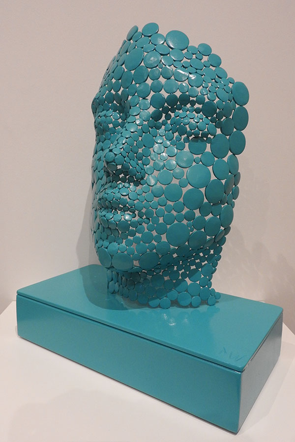  Visage  Valentine  Bleu tiffany Acier inox