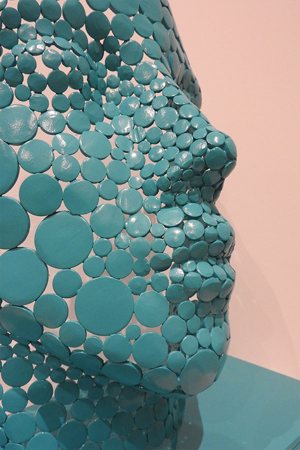  Visage  Valentine  Bleu tiffany Acier inox