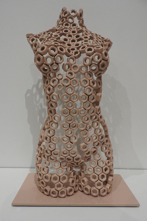  Petit buste  Arena  Rose et vernis brillant Acier inox