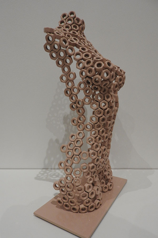  Petit buste  Arena  Rose et vernis brillant Acier inox