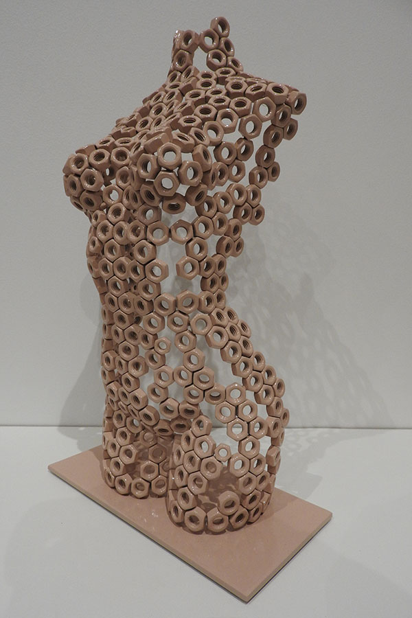  Petit buste  Arena  Rose et vernis brillant Acier inox