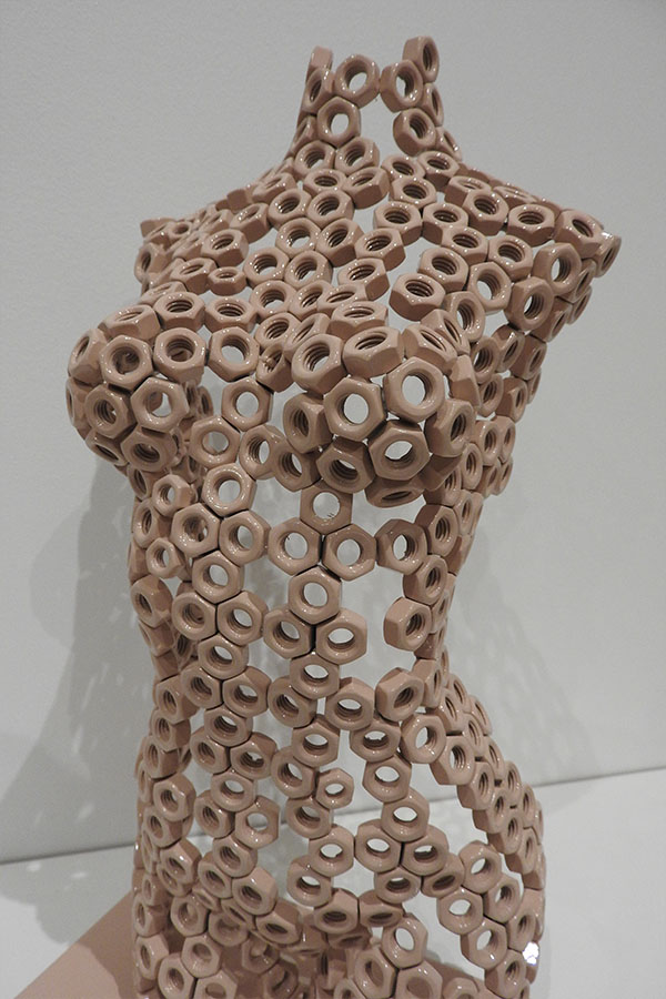  Petit buste  Arena  Rose et vernis brillant Acier inox