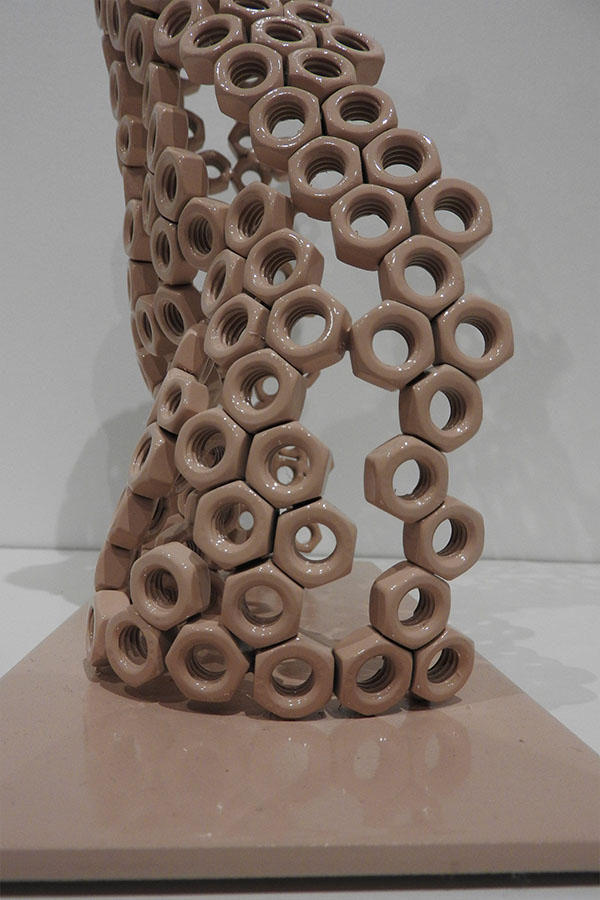  Petit buste  Arena  Rose et vernis brillant Acier inox