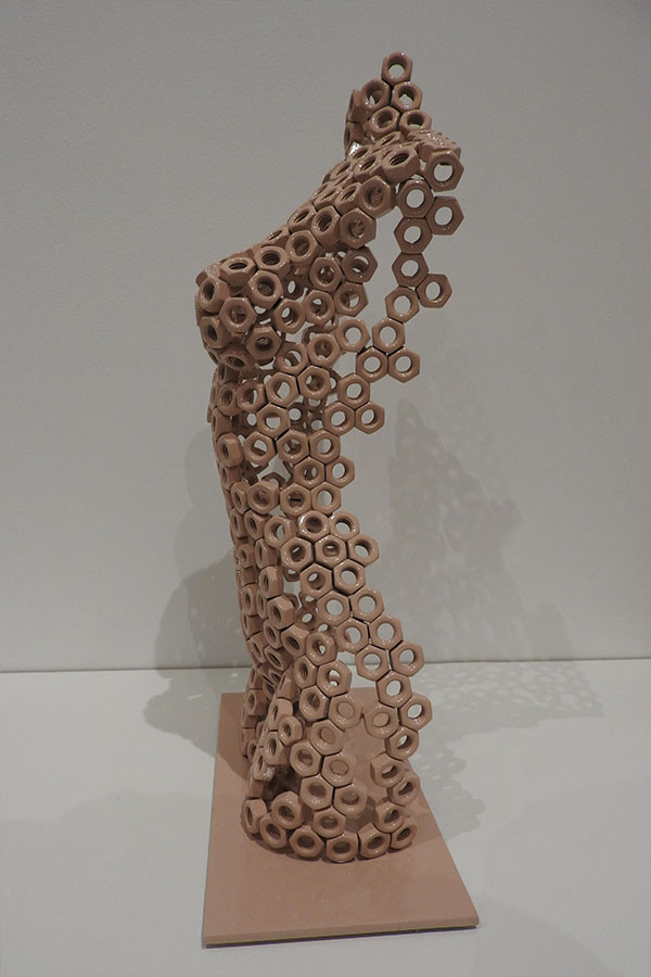  Petit buste  Arena  Rose et vernis brillant Acier inox