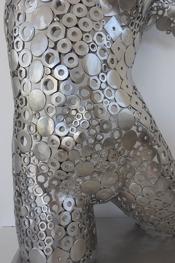  Sculpture femme Kaillia   vernis brillant Acier inox