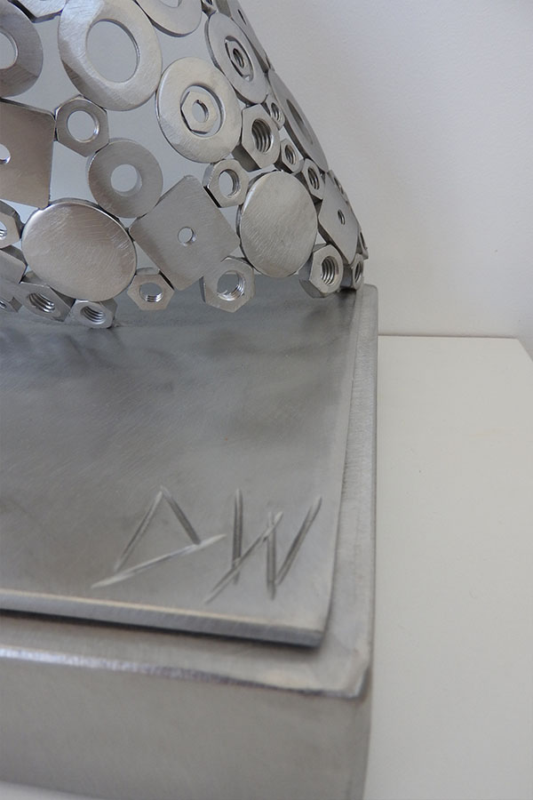  Sculpture femme Kaillia   vernis brillant Acier inox