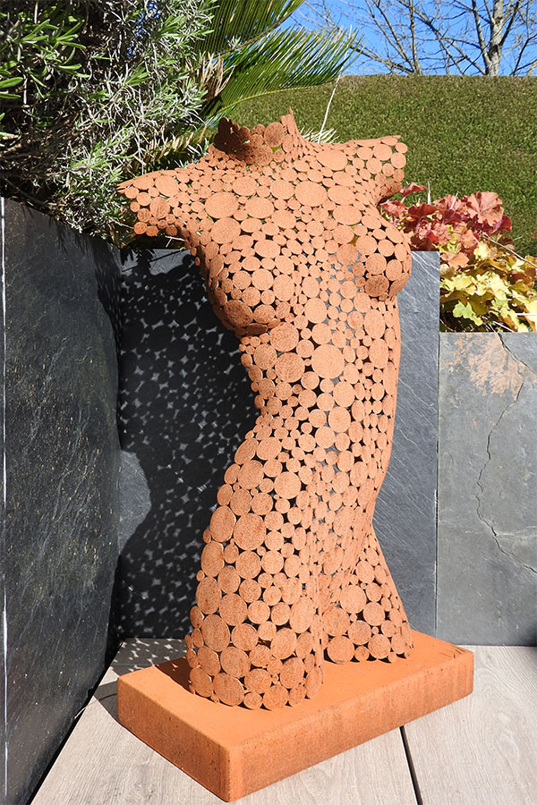  Sculpture femme  exterieur Jeanea   Naturel Acier corten