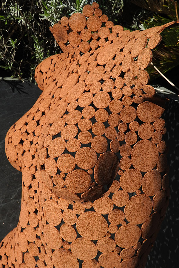  Sculpture femme  exterieur Jeanea   Naturel Acier corten