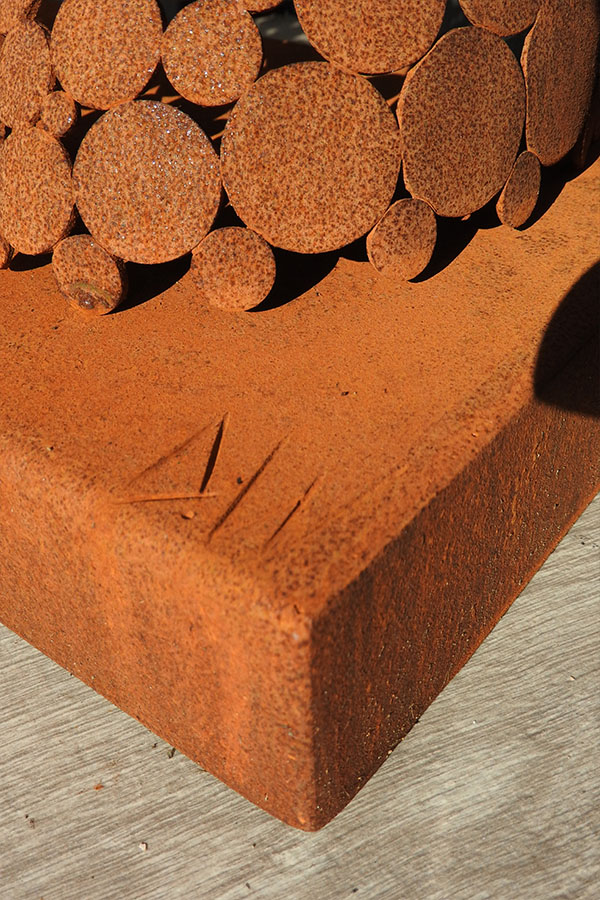  Sculpture femme  exterieur Jeanea   Naturel Acier corten