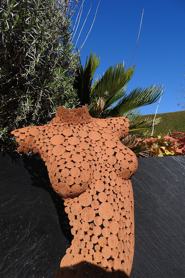 Sculpture femme  exterieur Jeanea   Naturel Acier corten