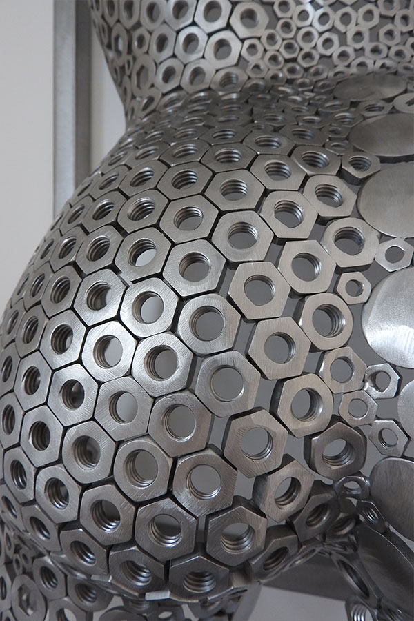 Buste cadre  Iris Vervis brillant  Acier inox - William David