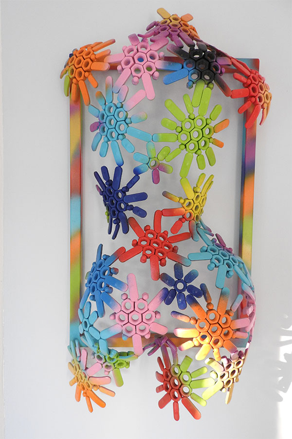 Cadre Eglantine  Coloré Inox