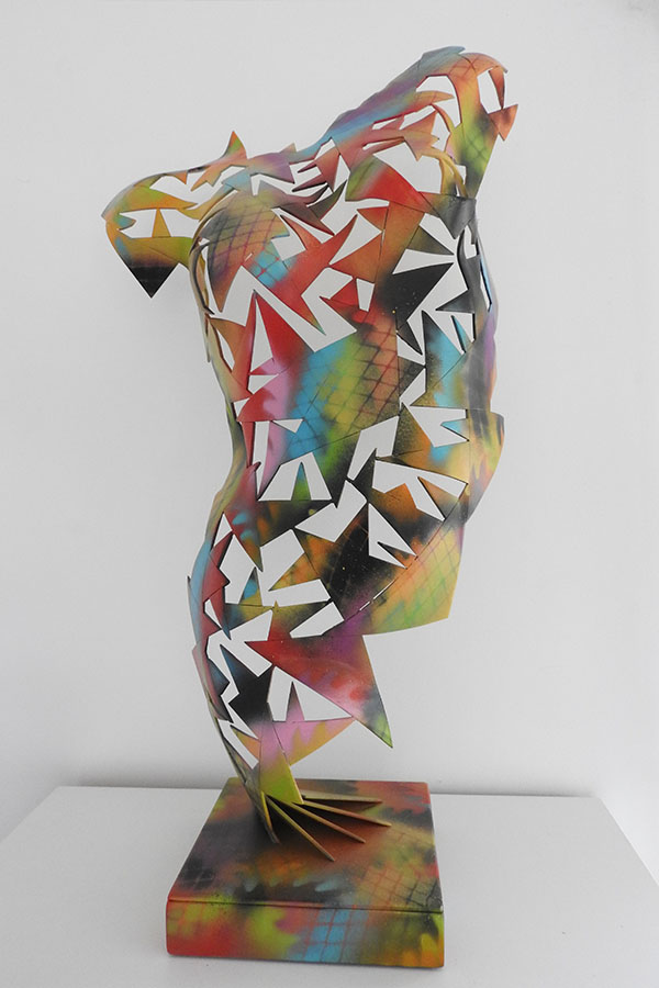 Buste femme Gaia  Coloré, Vernis Inox - William David